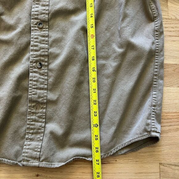 Wrangler Men's Long Sleeve Button Up Collared Shirt Front Button Pockets Medium - Picture 3 of 8